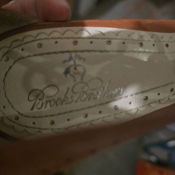 Brioks Brothers Womens Genuine Leathe High Heels Open Toe Size 7 - Picture 10 of 11